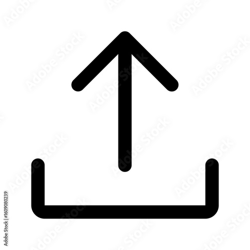 upload line icon