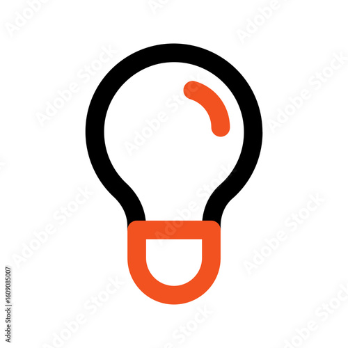 lightbulb outline color icon