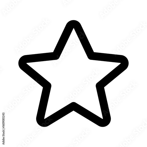 star outline color icon