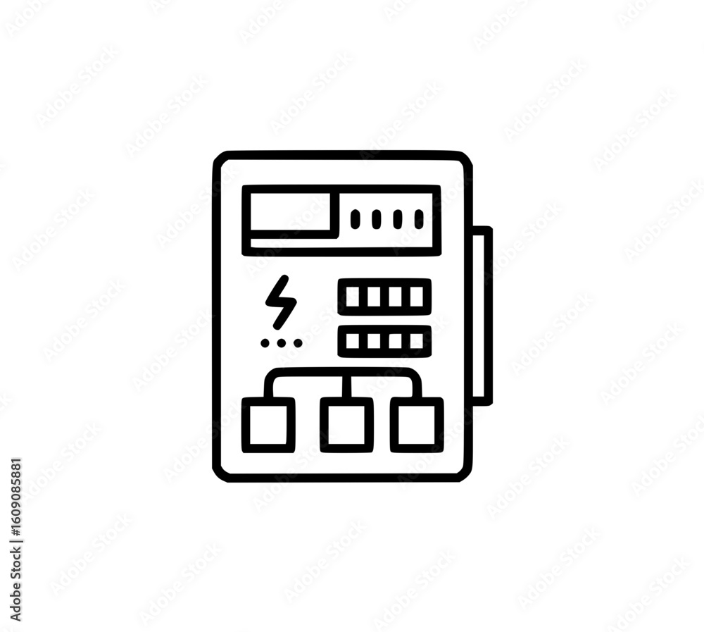Electrical panel icon Electrical panel icon