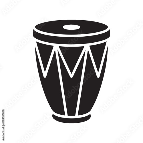 conga drum icon vector illustration