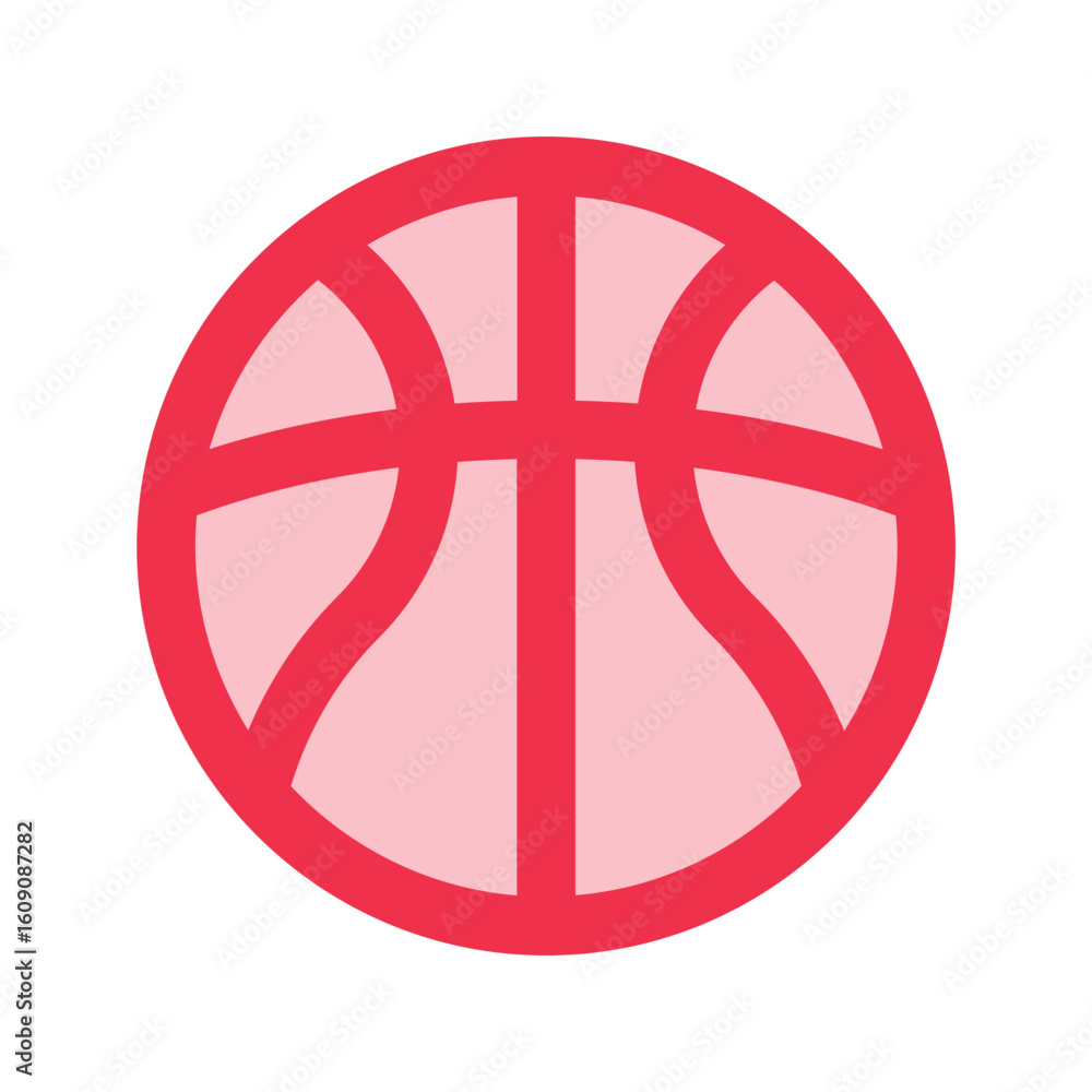 Obraz premium basketball outline fill icon