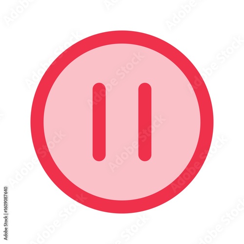 pause outline fill icon