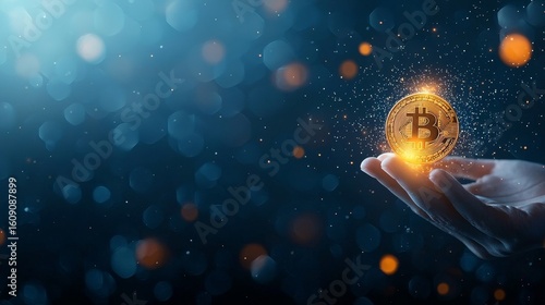 Cryptocurrency investment strategies global finance digital content tech environment close-up view economic empowerment