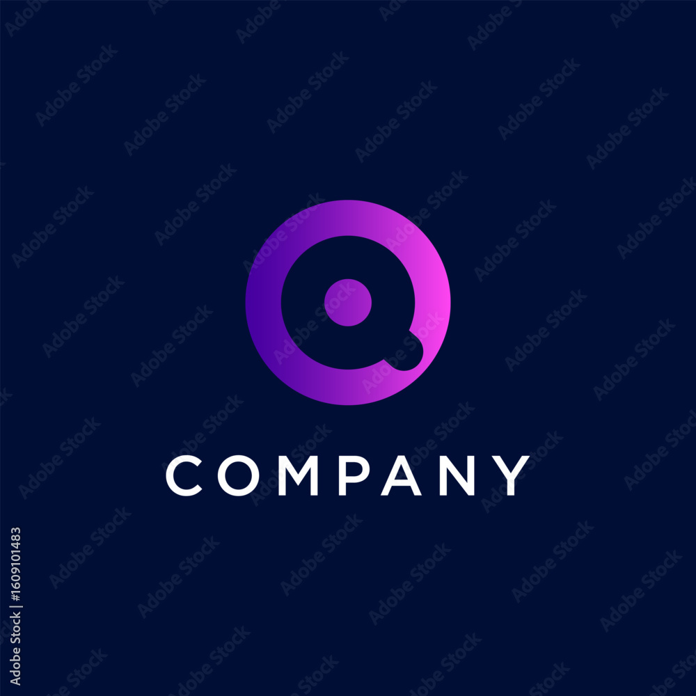 modern and abstract logo letter Q, vector graphic modern and abstract logo letter Q, vector graphic