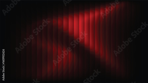 Red Abstract Light and Shadow Pattern on Vertical Lines Background