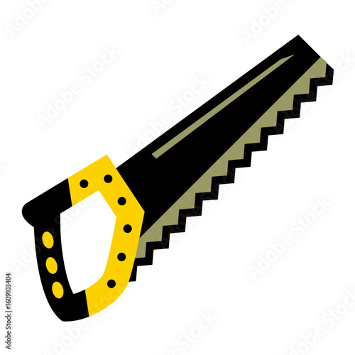 Hand Saw Vector Design Icon Style