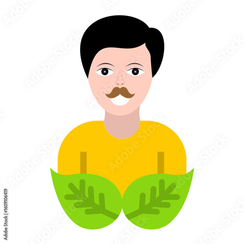 Ecologist Vector Design Icon Style