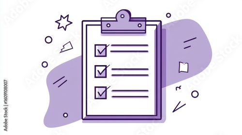 Grocery shopping list notepad with categories minimalist design