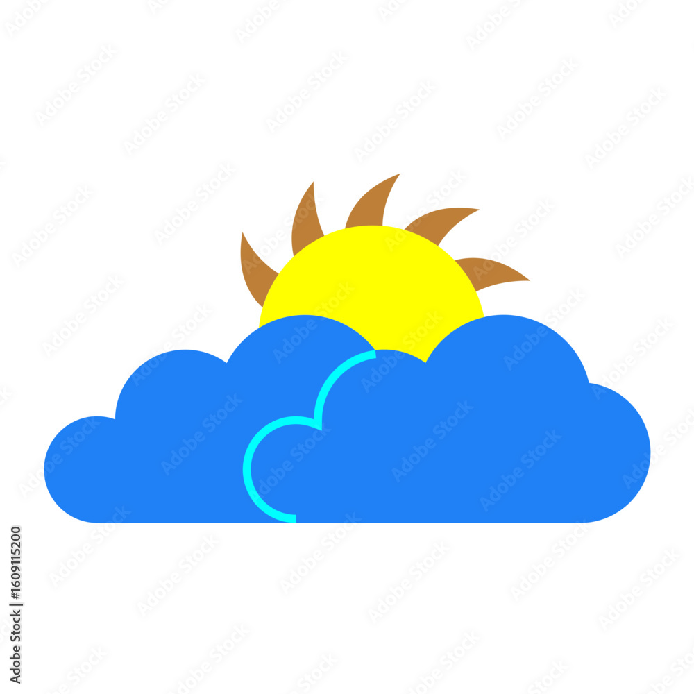Cloudy Vector Design Icon Style Cloudy Vector Design Icon Style