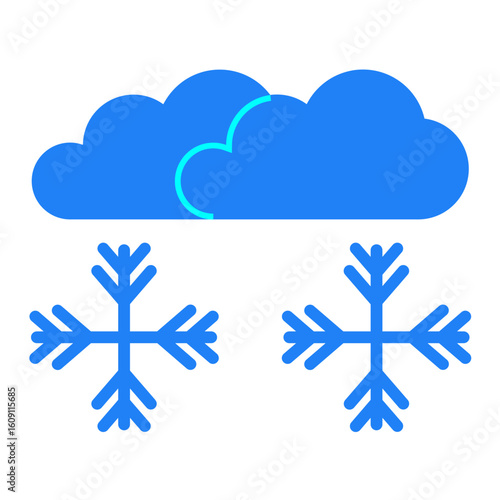 Snowstorm Vector Design Icon Style