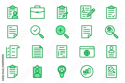 Editable line icons for auditing and business analysis