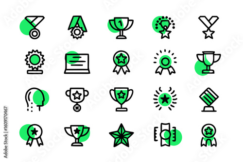 Collection of awards and bonuses graphic elements