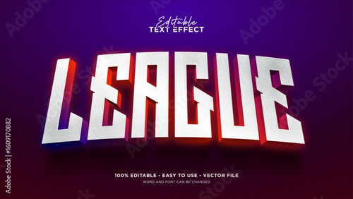 Champion league 3d style text effect - Editable text effect