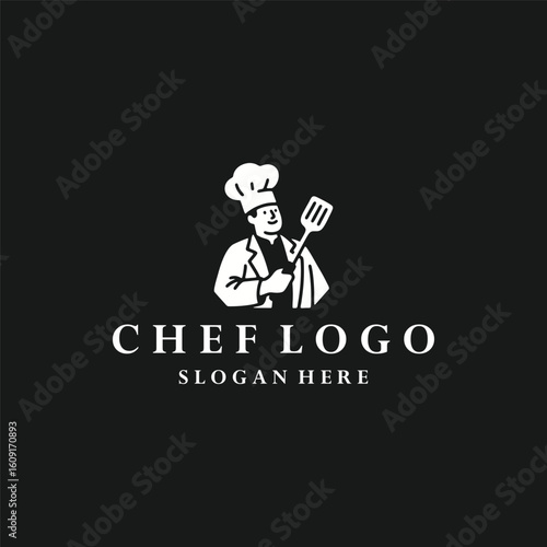 Wallpaper Mural Chef logo style icon design template vector illustration Torontodigital.ca