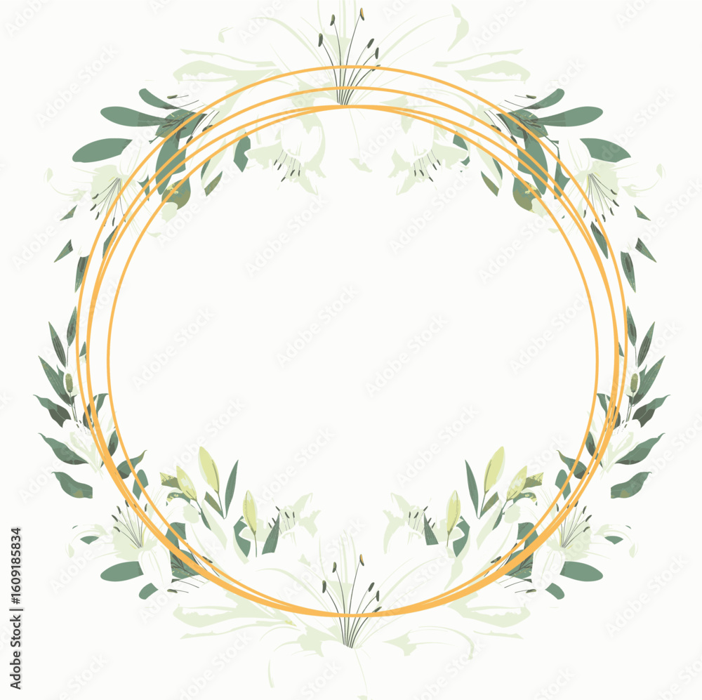 Obraz premium floral frame with flowers