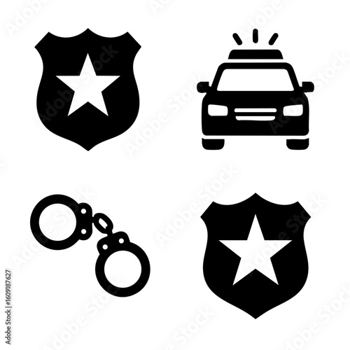 police logo set