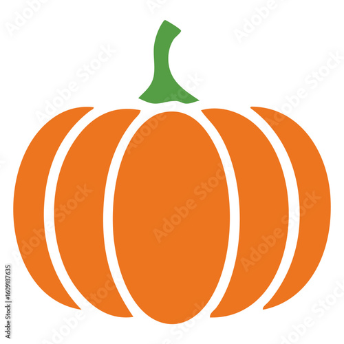 Icono con calabaza para tarjetas y felicitaciones del Día de Acción de Gracias