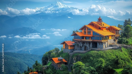 house in the mountains