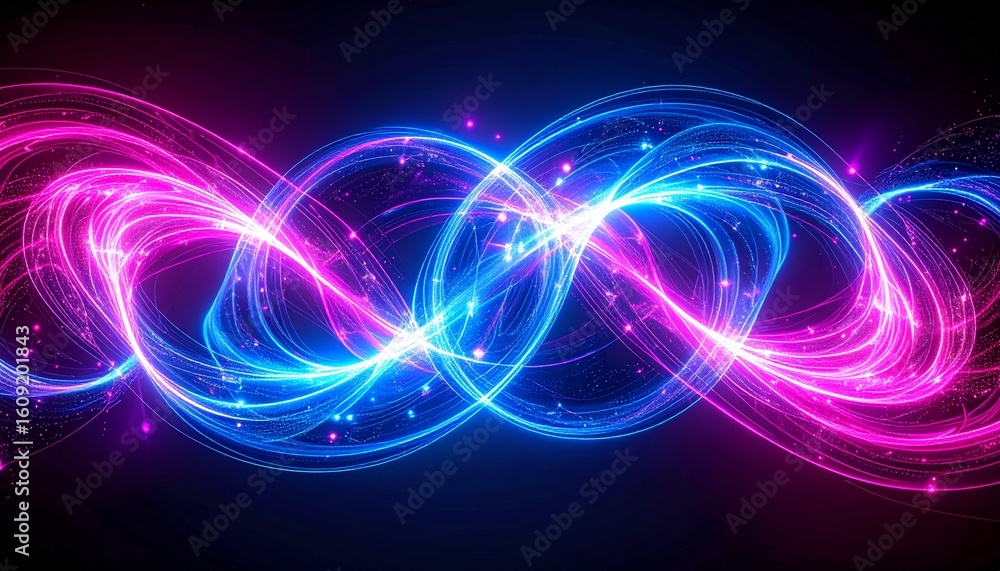 Obraz premium Indigo Plasma Orbit