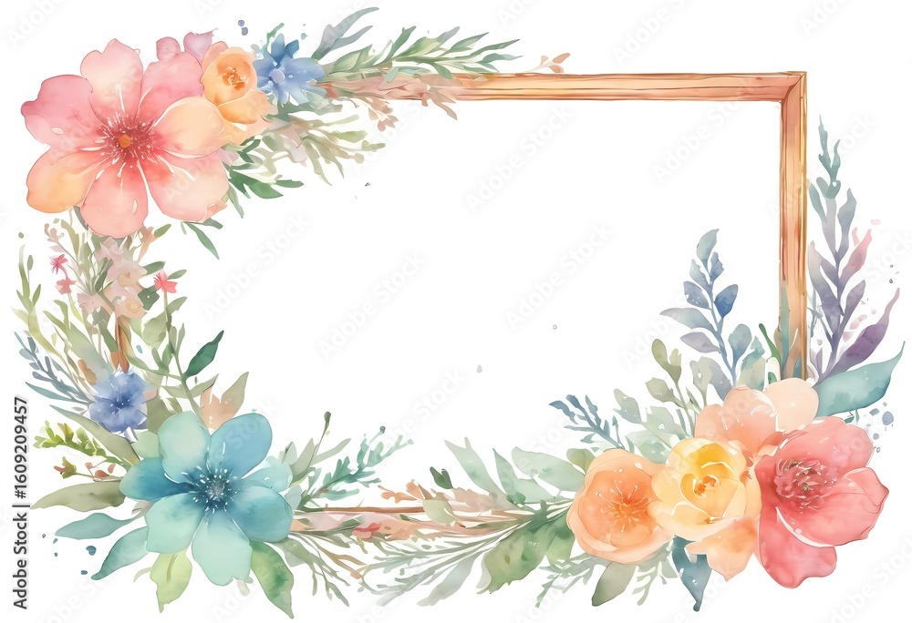 Obraz premium Create heartfelt moments with a beautiful rose hip and dogrose flower layout for cards celebrating love, joy, and special occasions like birthdays and weddings Generative AI