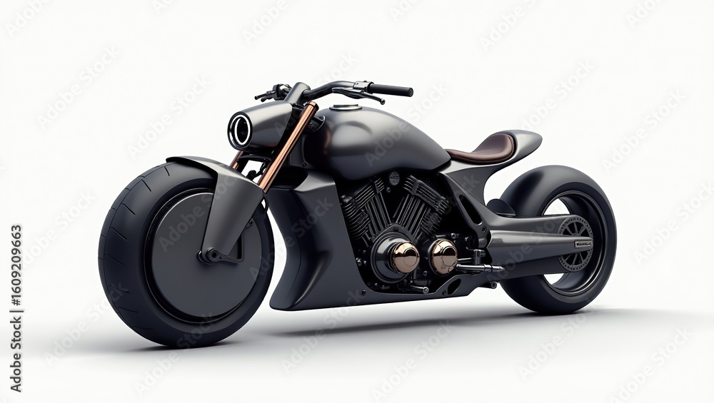 motorcycle on white background motorcycle on white background