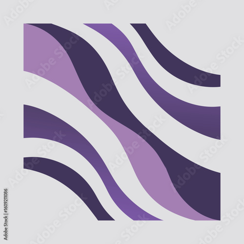 Wallpaper Mural Wavy Abstract Pattern with Organic Flowing Lines Torontodigital.ca