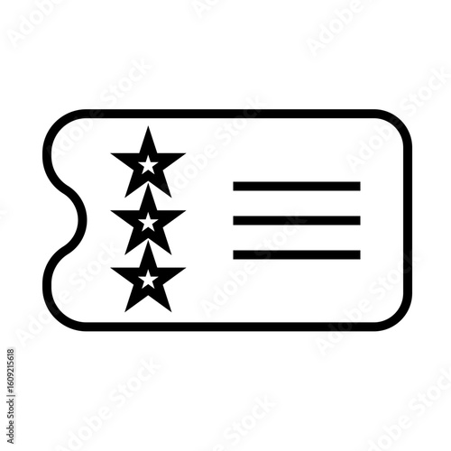 Ticket Stub Icon Design