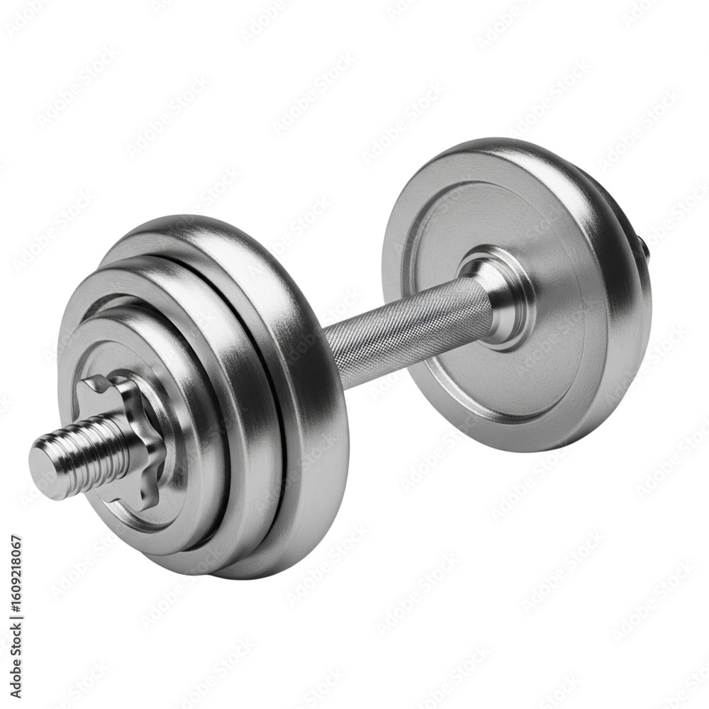 One dumbbell isolated on transparent or white background, png One dumbbell isolated on transparent or white background, png