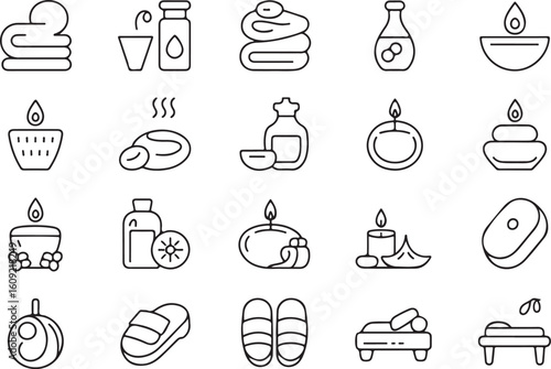 Elegant beautician icon featuring a stylized silhouette of a woman with flowing hair perfect for beauty salons and spa branding silhouette