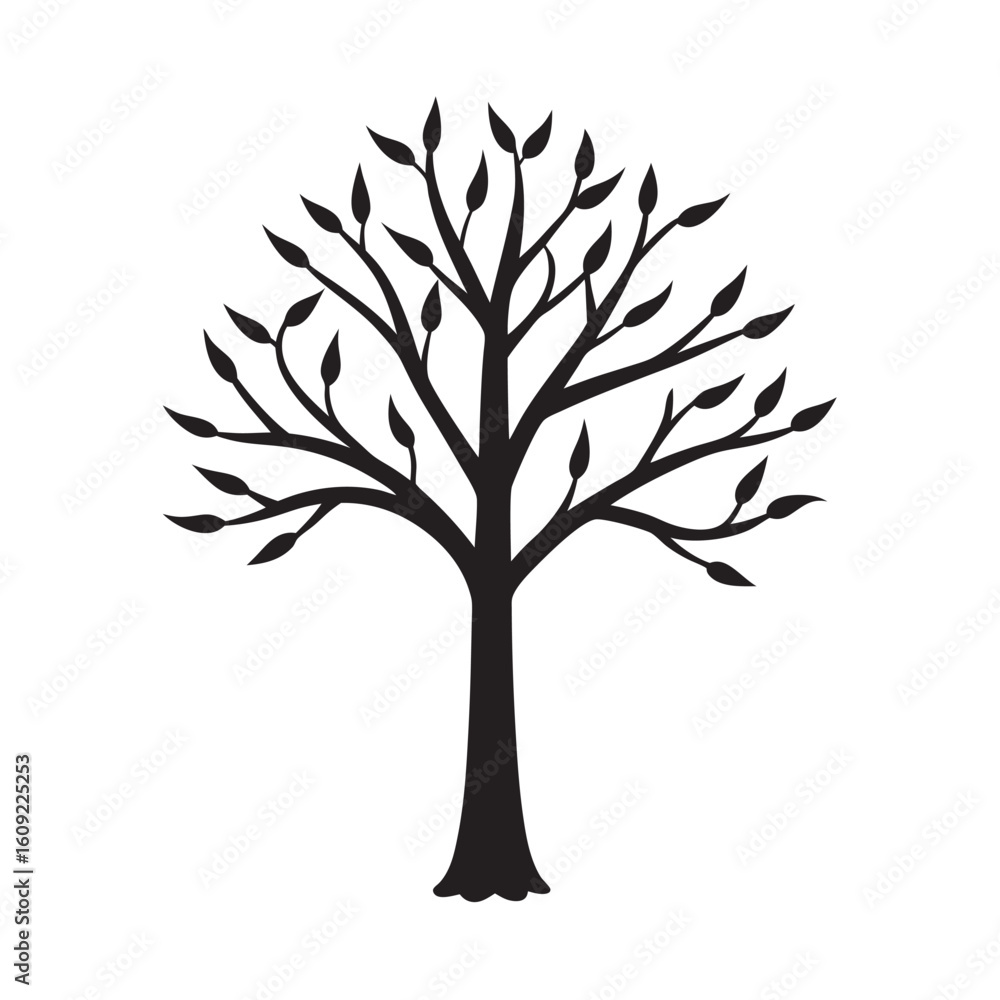 Fototapeta premium silhouette handmade twig tree decor