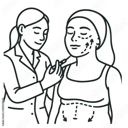 Cosmetic Procedure Facial Injection and Body Contouring