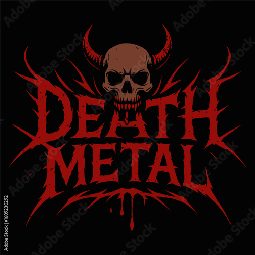Death metal is a type of heavy metal music. It is characterized by its aggressive and fast-paced sound, often featuring distorted guitars, pounding drums, and growling vocals