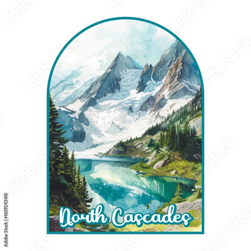 North Cascades National park, Retro National park, United States of America National Park, national park service