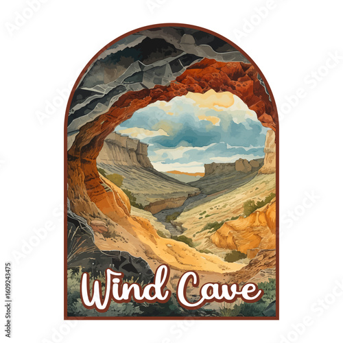 Wind Cave National park, Retro National park, United States of America National Park, national park service