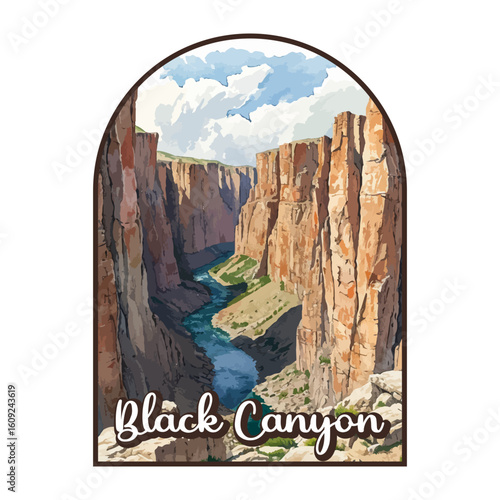 Black Canyon national park clipart