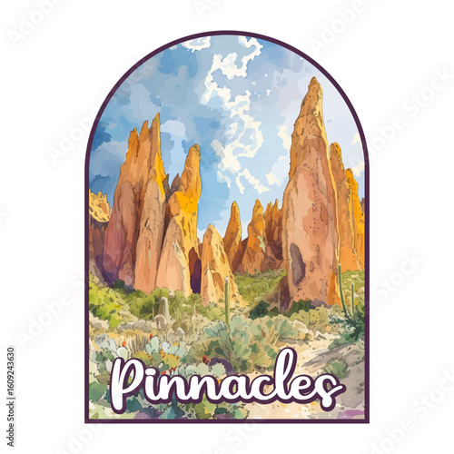 Pinnacles National park, Retro National park, United States of America National Park, national park service