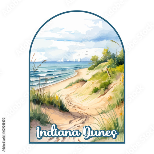 Indiana Dunes national park, Retro National park, United States of America National Park, national park service