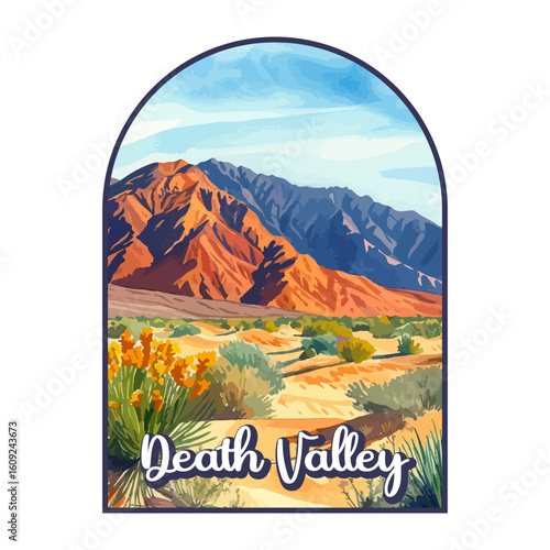 Death Valley USA National park, Retro National park, United States of America National Park, national park service, Death Valley national park