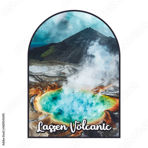 Lassen volcanic National park, Retro National park, United States of America National Park, national park service