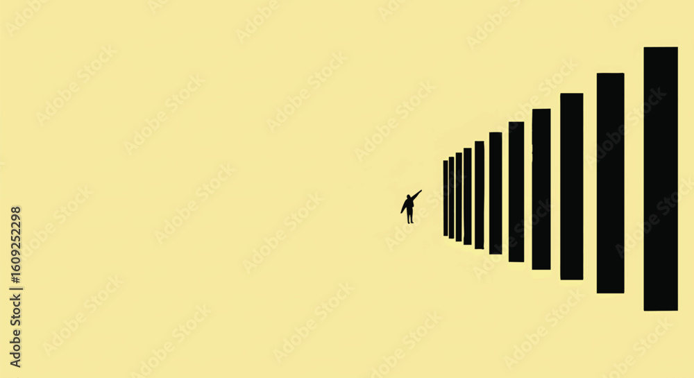 Obraz premium bar code on a black background