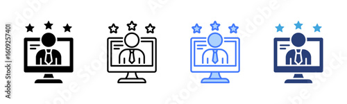 User Experience icon sheet multiple style collection