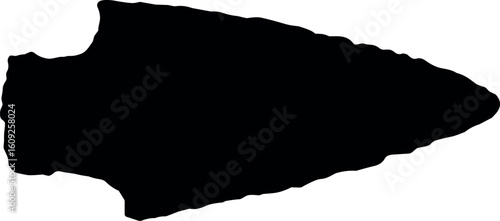 Flint Arrowhead vector silhouette design