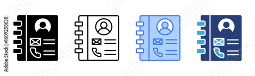 Contact Book icon sheet multiple style collection