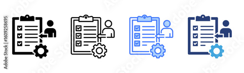 Onboarding icon sheet multiple style collection