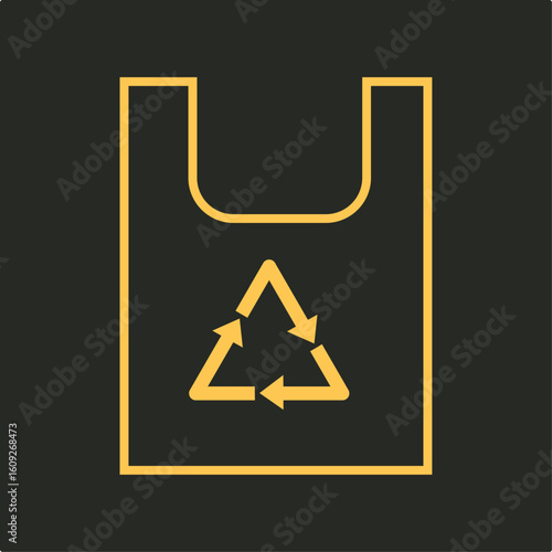 Trash polythene trendy applicable important vector Illustration design beautiful colorful background