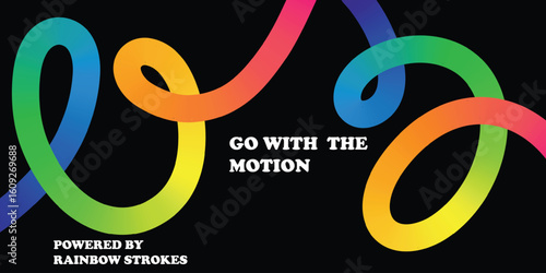Dynamic Abstract Vector Design Showcasing Multicolor Gradient Lines, Twisting 3D Ribbon Waves, and Rainbow Flow Shapes – Perfect for Tech-Inspired Posters, Futuristic Presentations, Creative Backgroun