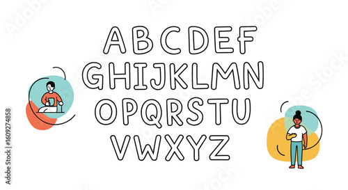 Discovering the alphabet a visual journey through letters and learning