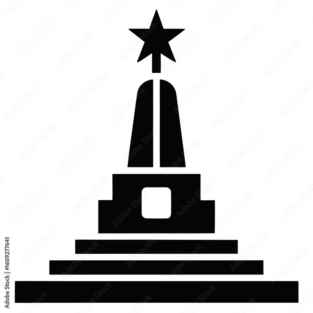 Fototapeta premium War-memorial vector graphic design, perfect for patriotic projects, microstock sites, and digital use.