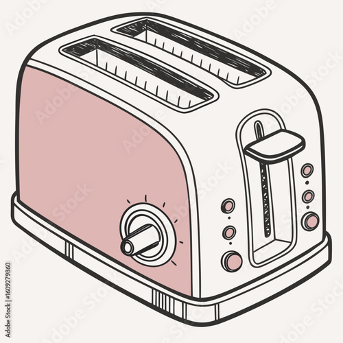 toaster and bread